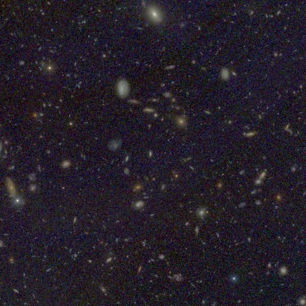 True-color image of Hubble Deep Field (HST ACS)